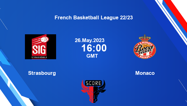Strasbourg vs Monaco livescore, Match events SBG vs MNC, French Basketball League 22/23, tv info