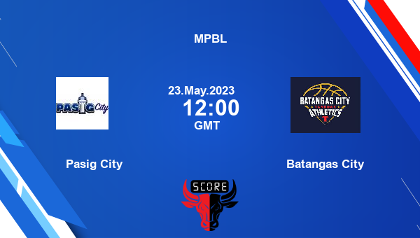 Pasig City vs Batangas City livescore, Match events PC vs BC, MPBL, tv info