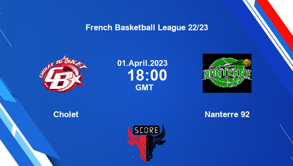 Cholet vs Nanterre 92 Dream11 Match Prediction | French Basketball League 22/23 |Team News|