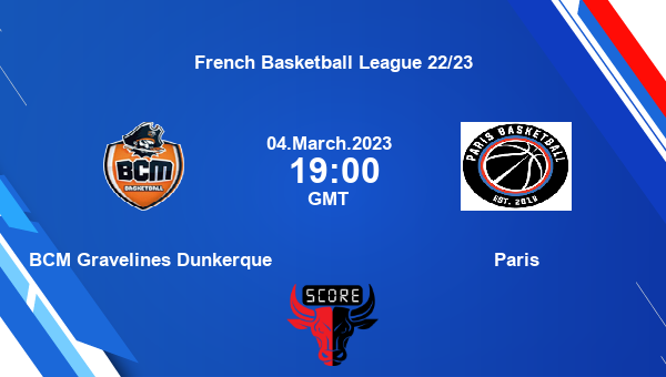 BCM Gravelines Dunkerque vs Paris Dream11 Match Prediction | French Basketball League 22/23 |Team News|