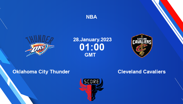 Oklahoma City Thunder vs Cleveland Cavaliers livescore, Match events OKC vs CLE, NBA, tv info
