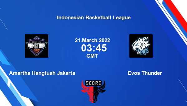 Amartha Hangtuah Jakarta vs Evos Thunder livescore, Match events AMA vs ET, Indonesian Basketball League, tv info