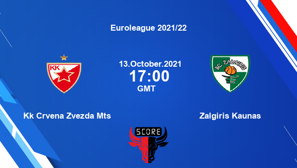Kk Crvena Zvezda Mts vs Zalgiris Kaunas Dream11 Basketball Prediction | Euroleague 2021/22 |Team News|