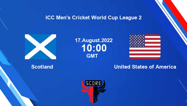 SCO vs USA live score, Scotland vs United States of America live Match 102 ODI, ICC Men’s Cricket World Cup League 2