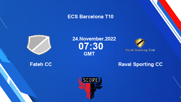 FTH vs RAS live score, Fateh CC vs Raval Sporting CC live Match 61 T10, ECS Barcelona T10