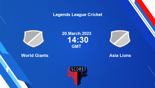 WG vs AL live score, World Giants vs Asia Lions live Final T20, Legends League Cricket