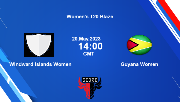 WWI- W vs GY-W live score, Windward Islands Women vs Guyana Women live Match 1 Women T20, Women’s T20 Blaze