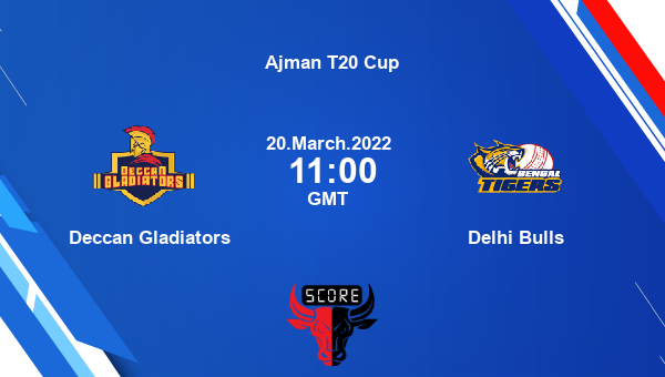Deccan Gladiators vs Delhi Bulls Match 14 T20 livescore, DG vs DB, Ajman T20 Cup