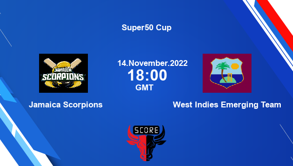 JAM vs WI-E live score, Jamaica Scorpions vs West Indies Emerging Team live Match 24 List A, Super50 Cup