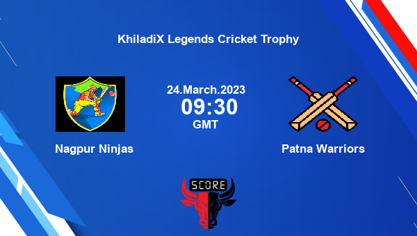 NN vs PW live score, Nagpur Ninjas vs Patna Warriors live Match 5 T20, KhiladiX Legends Cricket Trophy