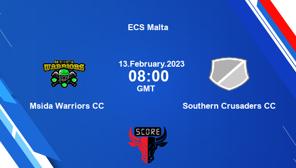 MSW vs SOC live score, Msida Warriors CC vs Southern Crusaders CC live Match 57 T10, ECS Malta