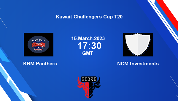 KRM vs NCMI live score, KRM Panthers vs NCM Investments live Match 24 T20, Kuwait Challengers Cup T20
