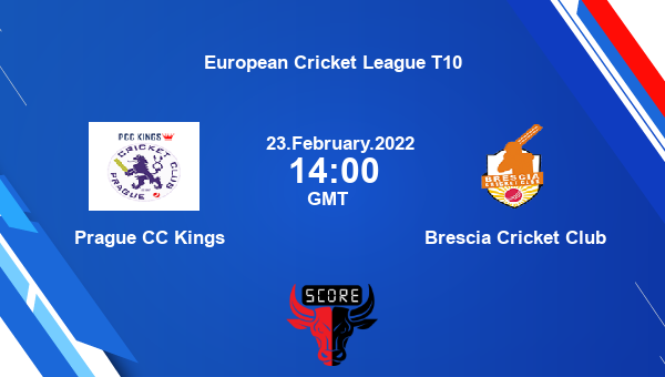 Prague CC Kings vs Brescia Cricket Club Match 14 T10 livescore, PCK vs BRCC, European Cricket League T10