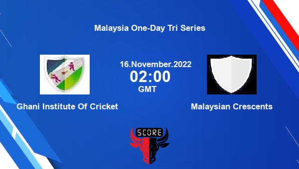 GIC vs MC live score, Ghani Institute Of Cricket vs Malaysian Crescents live Match 3 List A, Malaysia One-Day Tri Series
