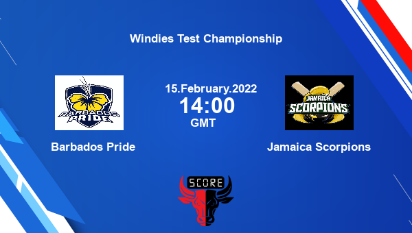 Barbados Pride vs Jamaica Scorpions Match 2 First Class livescore, BAR vs JAM, Windies Test Championship
