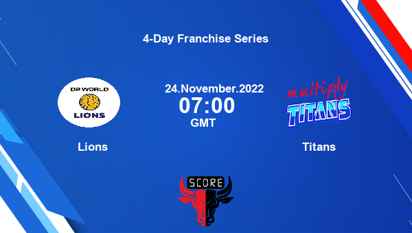 LIO vs TIT live score, Lions vs Titans live Division 1 First Class, 4-Day Franchise Series