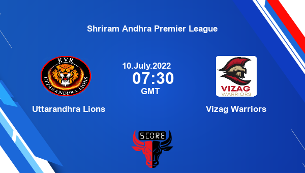 UTL vs VZW live score, Uttarandhra Lions vs Vizag Warriors live Match 9 T20, Shriram Andhra Premier League