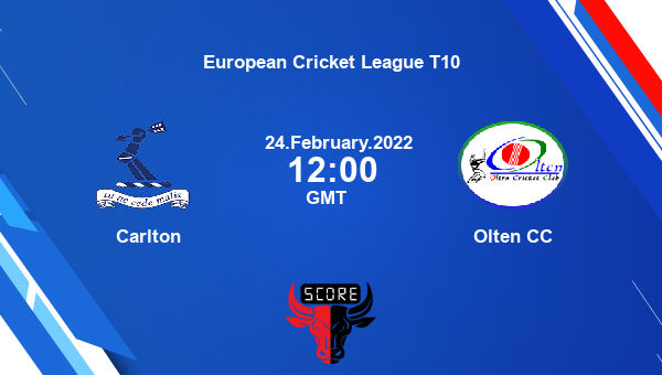 Carlton vs Olten CC Playoff 2 T10 livescore, CAR vs OTC, European Cricket League T10