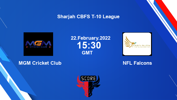 MGM Cricket Club vs NFL Falcons 1st Quarter Final T10 livescore, MGM vs FAL, Sharjah CBFS T-10 League