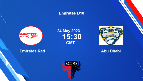 EMR vs ABD live score, Emirates Red vs Abu Dhabi live Match 11 T10, Emirates D10