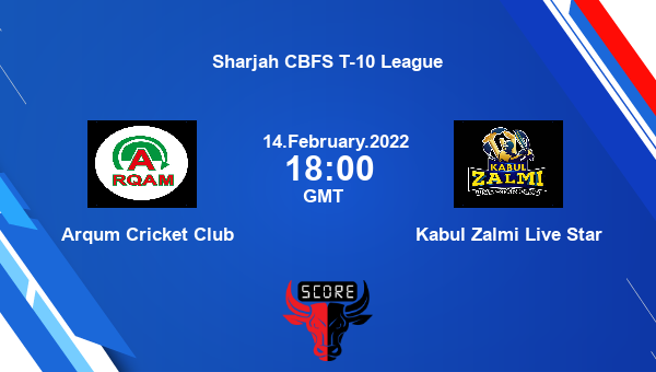 Arqum Cricket Club vs Kabul Zalmi Live Star Match 16 T10 livescore, ACC vs  KZLS, Sharjah CBFS T-10 League