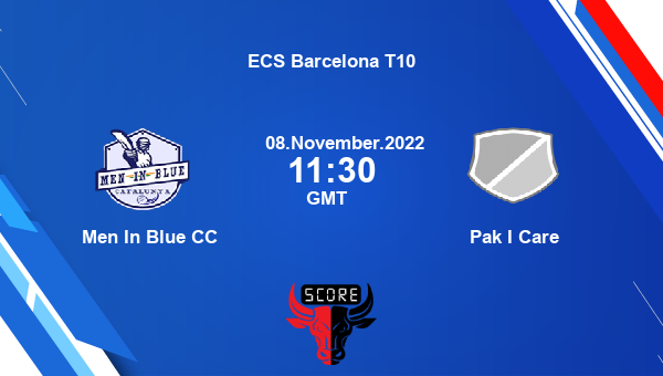 MBCC vs PIC live score, Men In Blue CC vs Pak I Care live Match 7 T10, ECS Barcelona T10