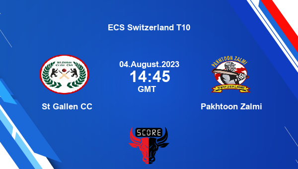 SGC vs PKZ live score, St Gallen CC vs Pakhtoon Zalmi Cricket Match Preview, Match 25 T10, ECS Switzerland T10