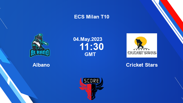 ALB vs CRS live score, Albano vs Cricket Stars live Match 53 T10, ECS Milan T10