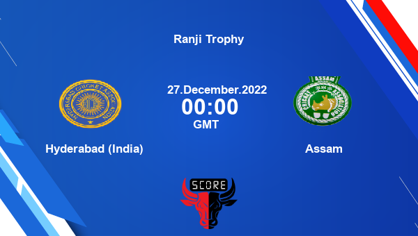 HYD vs ASM live score, Hyderabad (India) vs Assam live Elite, Group B First Class, Ranji Trophy