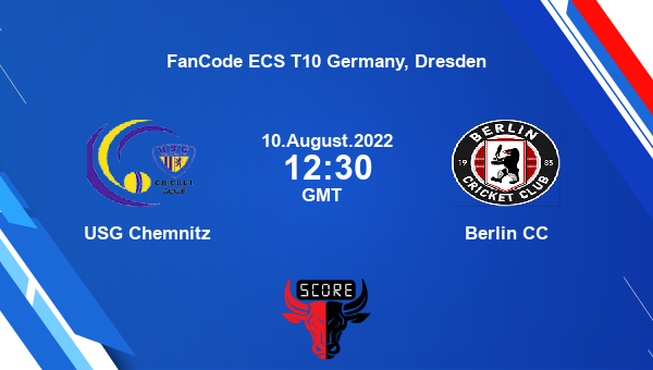USGC vs BER live score, USG Chemnitz vs Berlin CC live Match 36 T10, FanCode ECS T10 Germany, Dresden