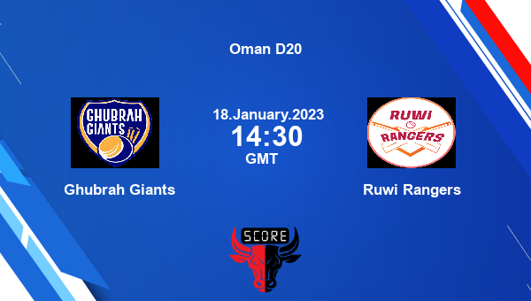 GGI vs RUR live score, Ghubrah Giants vs Ruwi Rangers live Match 19 T20, Oman D20