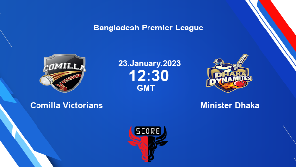 COV vs MD live score, Comilla Victorians vs Minister Dhaka live 22nd Match T20, Bangladesh Premier League