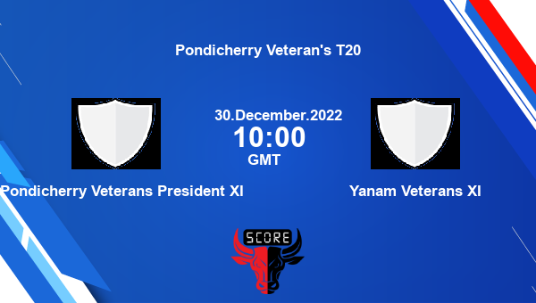 PVP vs YVXI live score, Pondicherry Veterans President XI vs Yanam Veterans XI live Match 13 T20, Pondicherry Veteran’s T20