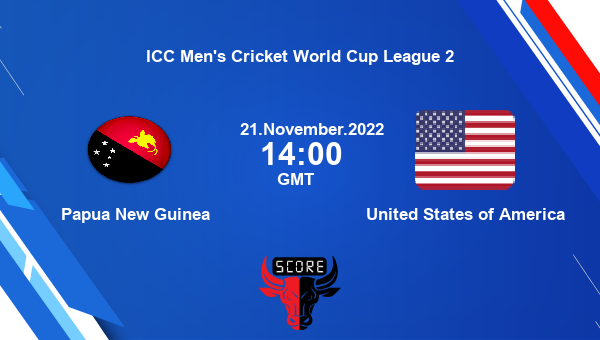 PNG vs USA live score, Papua New Guinea vs United States of America live Match 111 ODI, ICC Men’s Cricket World Cup League 2