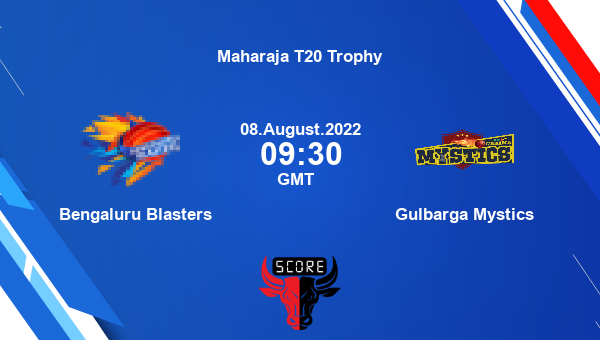 BB vs GM live score, Bengaluru Blasters vs Gulbarga Mystics live 3rd Match T20, Maharaja T20 Trophy