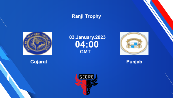 GUJ vs PUN live score, Gujarat vs Punjab live Elite, Group D First Class, Ranji Trophy