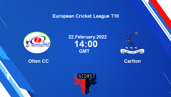 Olten CC vs Carlton Group C – Match 9 T10 livescore, OTC vs CAR, European Cricket League T10