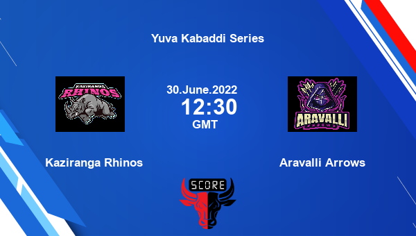 Kaziranga Rhinos vs Aravalli Arrows livescore, Match events KR vs AA, Yuva Kabaddi Series, tv info