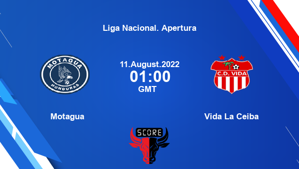 Motagua vs Vida La Ceiba live score, Head to Head, CDM vs VID live, Liga Nacional. Apertura, TV channels, Prediction