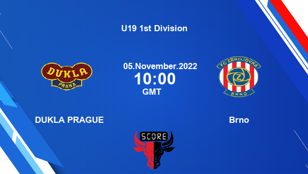DUKLA PRAGUE vs Brno live score, Head to Head, DP vs BRN live, U19 1st Division, TV channels, Prediction