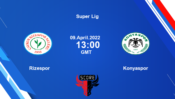 Rizespor vs Konyaspor livescore, Match events RIZ vs KON, Super Lig, tv info