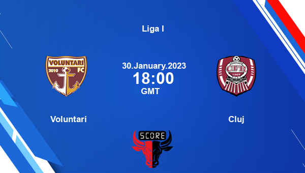 Voluntari vs Cluj live score, Head to Head, VOL vs CFR live, Liga I, TV channels, Prediction
