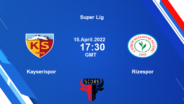 Kayserispor vs Rizespor livescore, Match events KAY vs RIZ, Super Lig, tv info