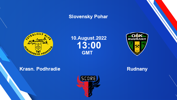 Krasn. Podhradie vs Rudnany live score, Head to Head, PODH vs RUD live, Slovensky Pohar, TV channels, Prediction