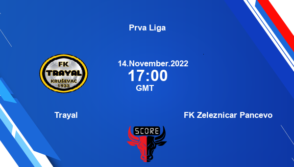 Trayal vs FK Zeleznicar Pancevo live score, Head to Head, TRK vs ZEL live, Prva Liga, TV channels, Prediction