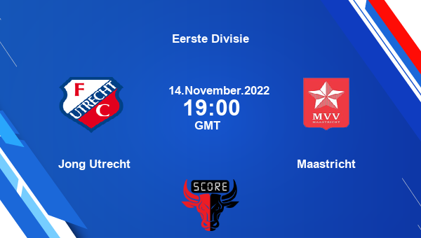 Jong Utrecht vs Maastricht live score, Head to Head, UTR vs MAA live, Eerste Divisie, TV channels, Prediction