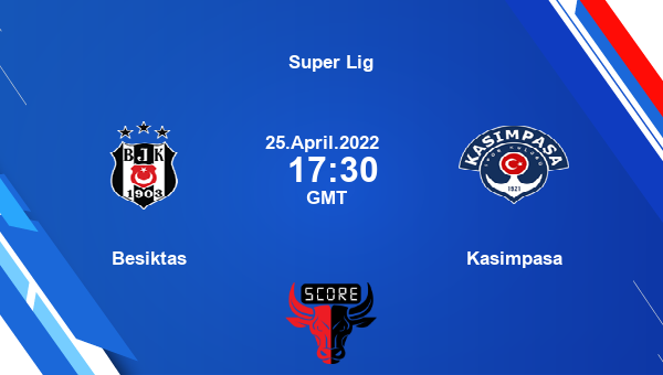 Besiktas vs Kasimpasa livescore, Match events BES vs KAS, Super Lig, tv info