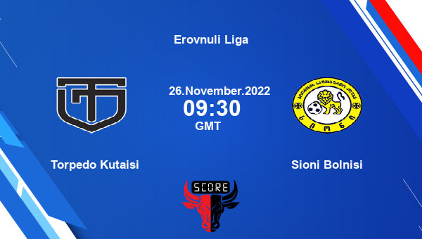 Torpedo Kutaisi vs Sioni Bolnisi live score, Head to Head, TKU vs BOL live, Erovnuli Liga, TV channels, Prediction