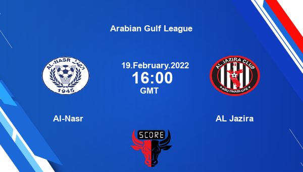 Al-Nasr vs AL Jazira livescore, Match events AND vs JAZ, Arabian Gulf League, tv info