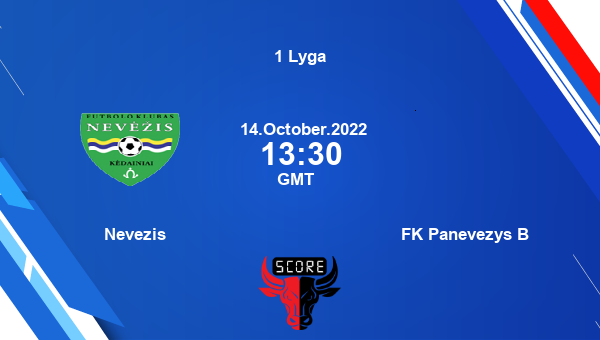 Nevezis vs FK Panevezys B live score, Head to Head, NEV vs PAN live, 1 Lyga, TV channels, Prediction